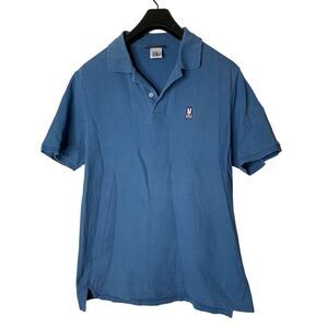 Psycho Bunny 100% Pima Cotton polo blue men's size 7 XL